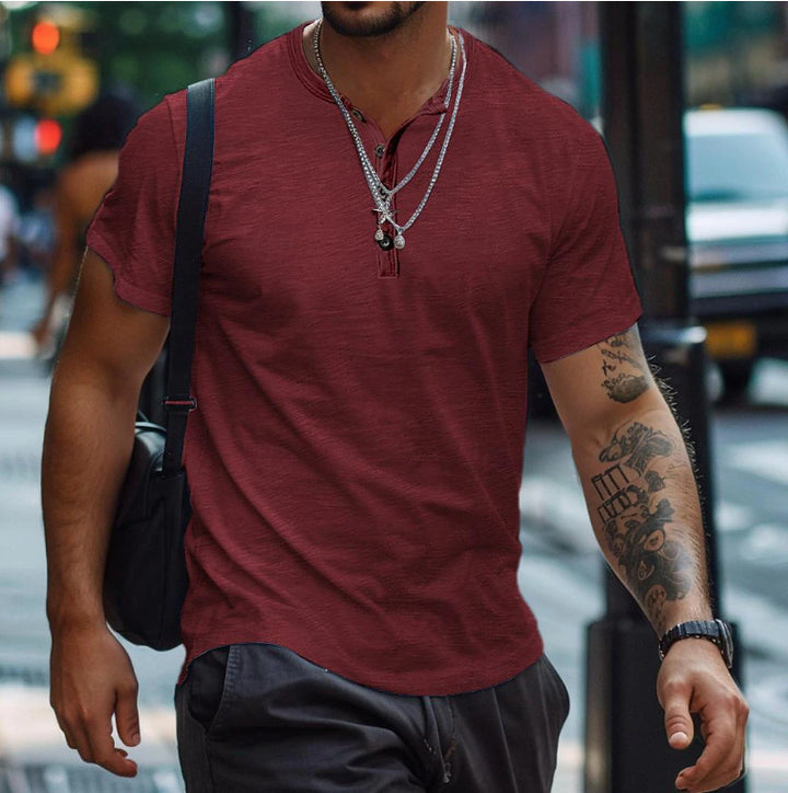 Herrer Casual Finstrik Polo Skjorte Stilla