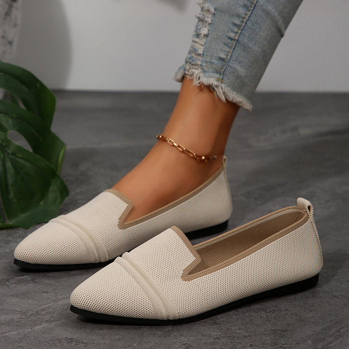 Dame elegante ballerina-sko i åndbart netmateriale Stilla