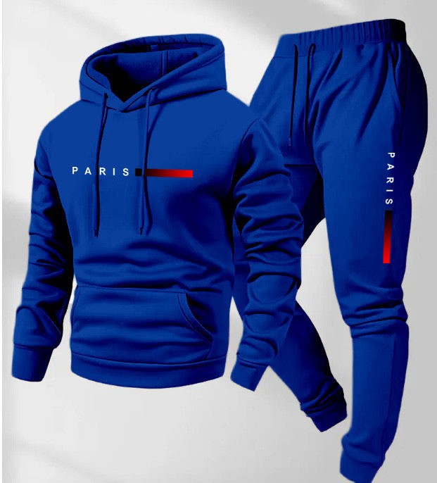 Kvinders hoodie og joggingbukser sæt med moderne Paris design Skovae
