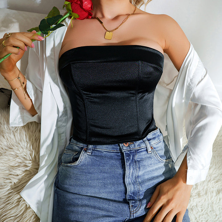 Dame Charmant Bustier med struktureret design Stilla