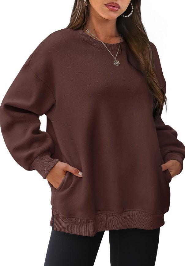 Dame Oversize Sweatshirt med høj krave Stilla