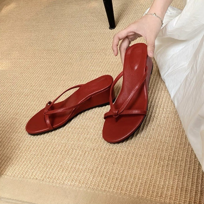 Dame Stilfulde Wedge Flip Flops Stilla