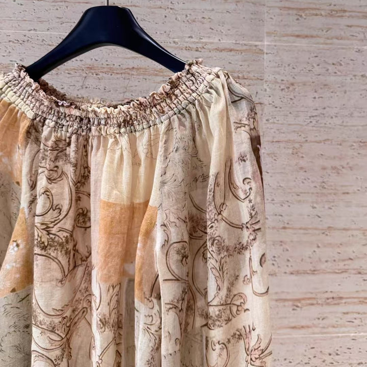 Femme Off-Shoulder Flowey Bluse Stilla