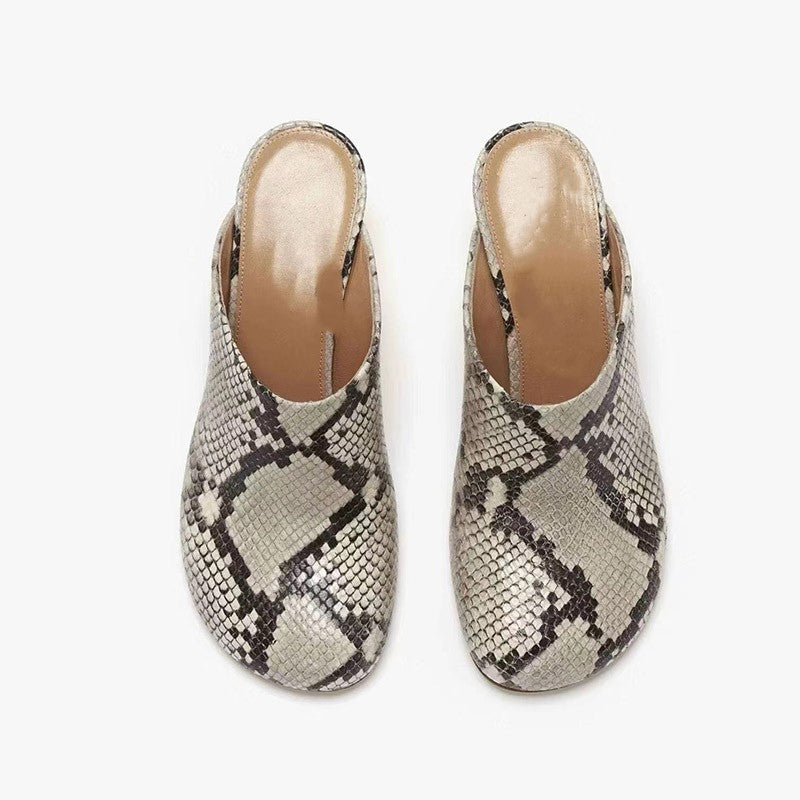 Femme Dekorative Høj-Platform Slide Mules Stilla