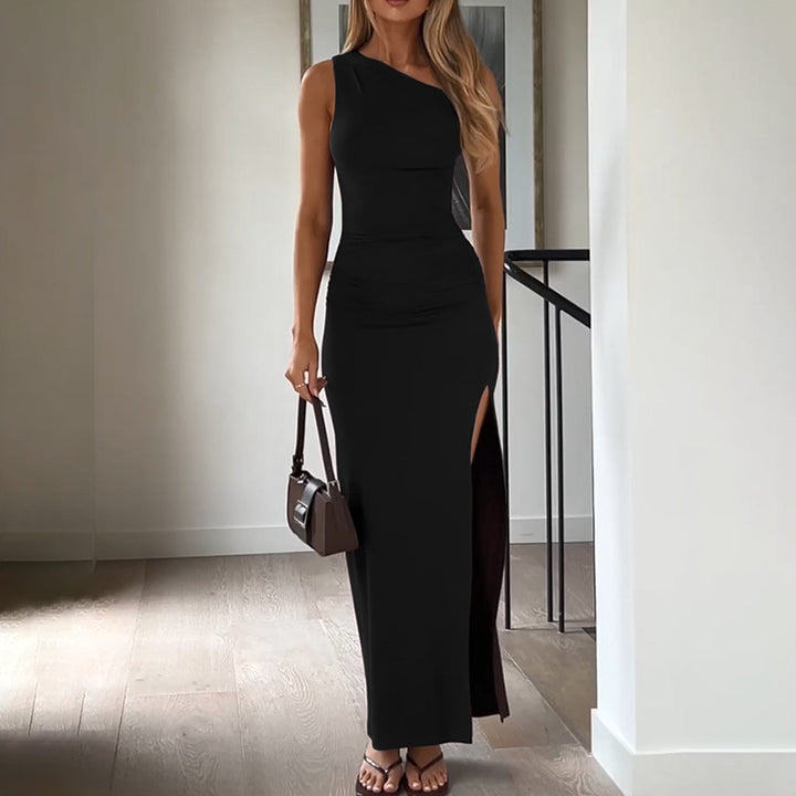 Damer asymmetrisk One-Shoulder Maxikjole Stilla