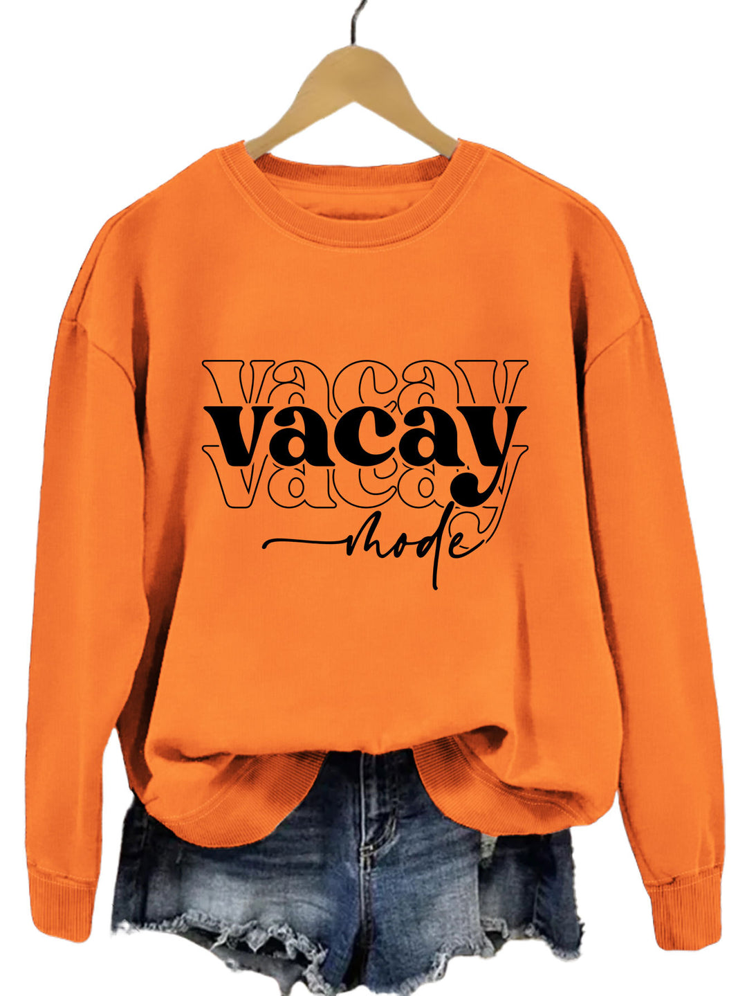 Kvinders sweatshirt med afslappet tekst og afslappet pasform Stilla