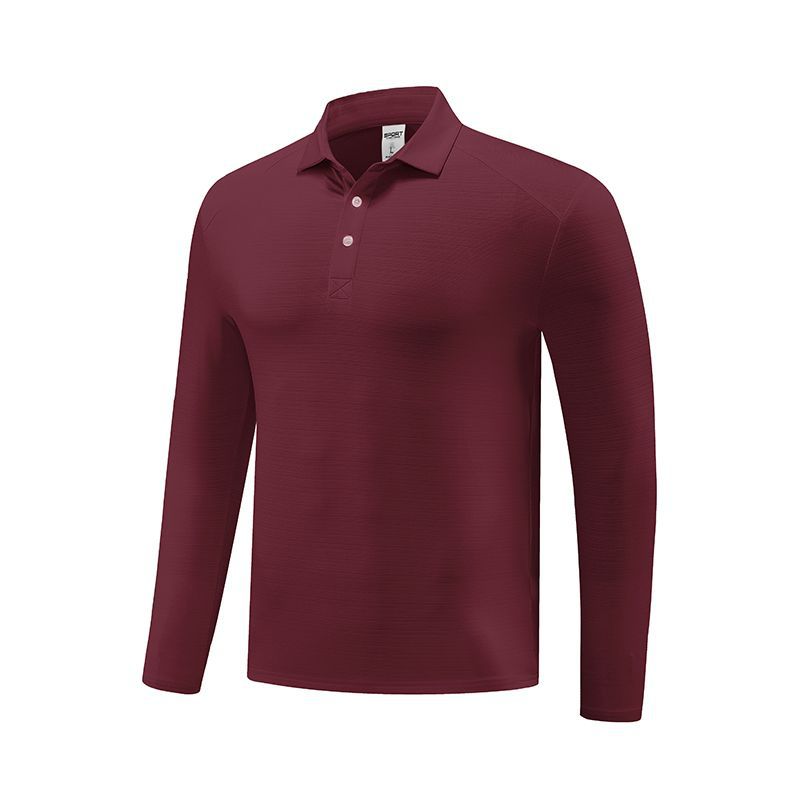 Herren Funktionspoloshirt med lange ærmer og åndbare egenskaber Stilla