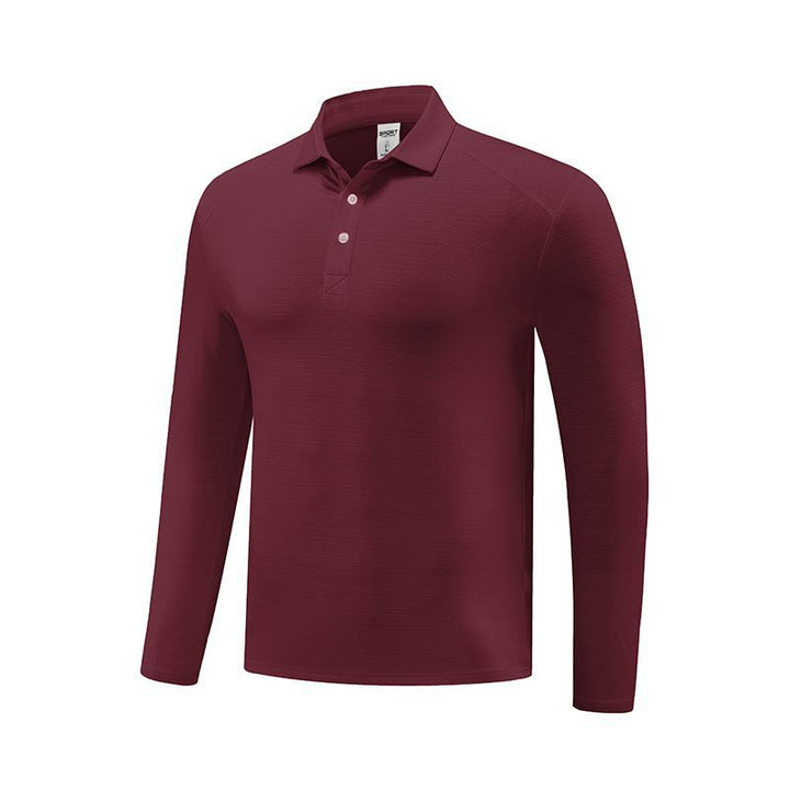 Herren Funktionspoloshirt med lange ærmer og åndbare egenskaber Stilla
