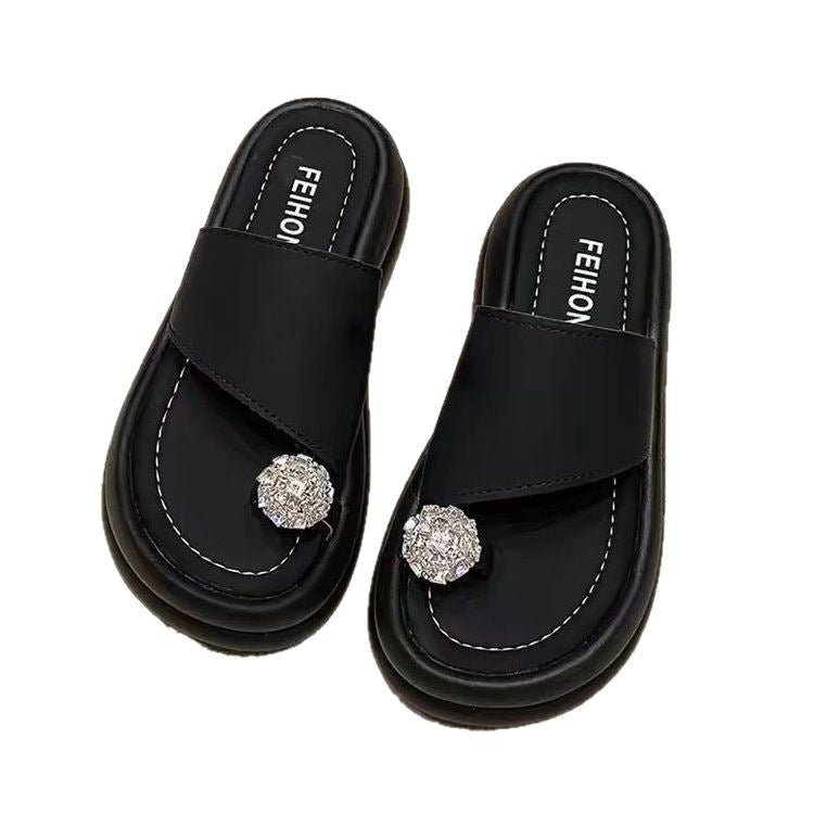Dame sandaler med smart knude-design og glitrende smykkeunivers Stilla