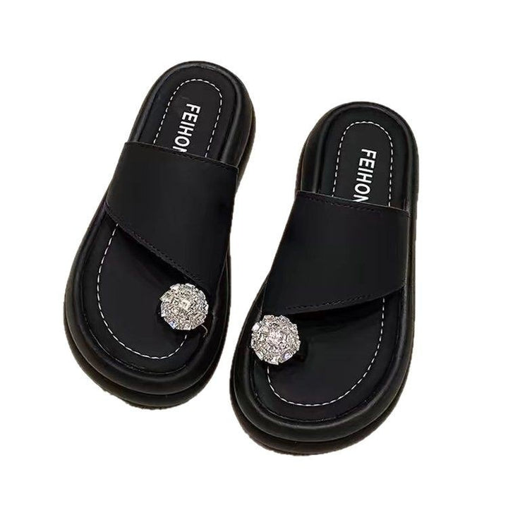 Dame sandaler med smart knude-design og glitrende smykkeunivers Stilla