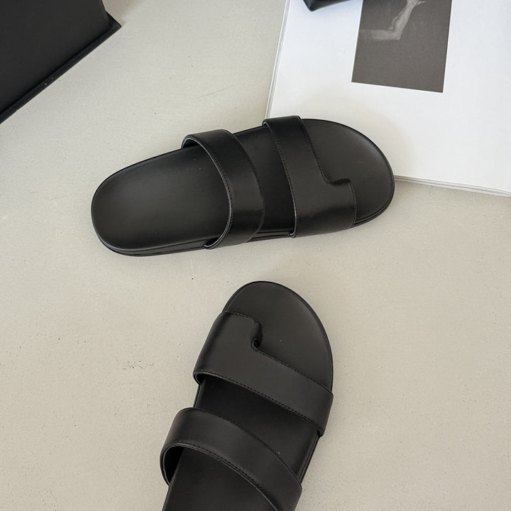 Femme Minimalist Dobbeltseler Slide Sandaler Stilla