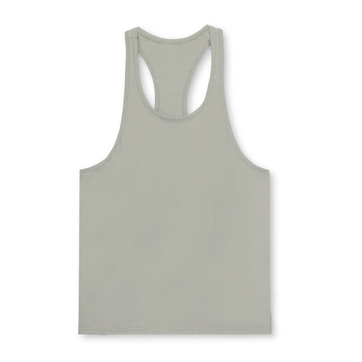 Herrer Sportligt Muskelshirt med Racerback-design Stilla