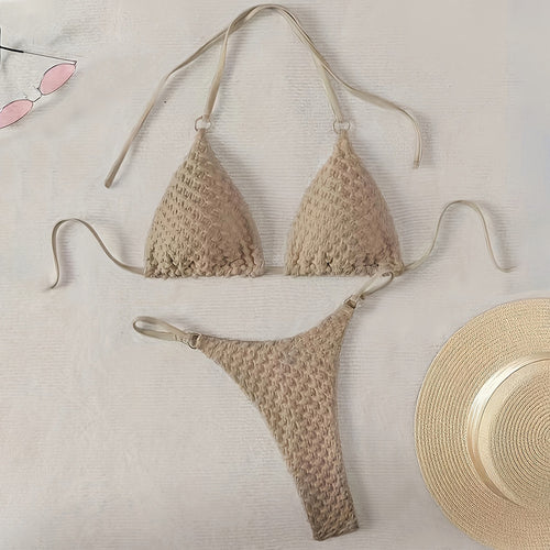 Dame Triangel-Bikini med raffinerede detaljer Skovae
