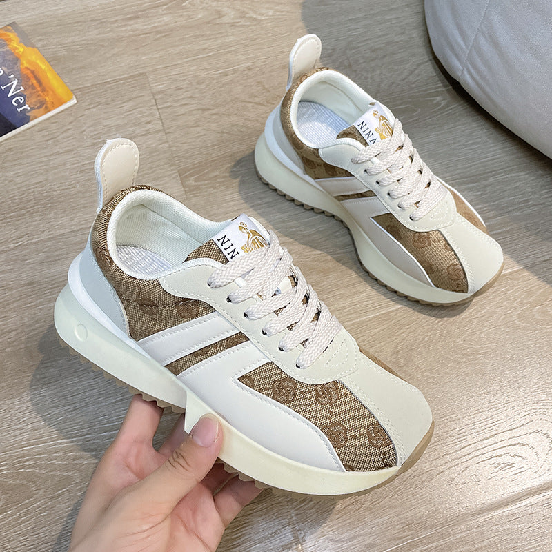 Dame Chunky Sneakers med åndbar konstruktion og stabil profilsåle Stilla