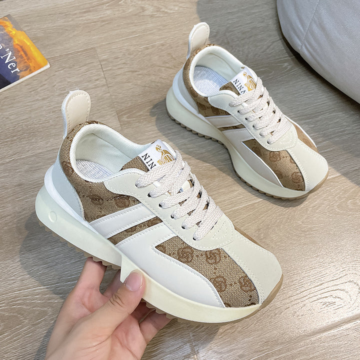 Dame Chunky Sneakers med åndbar konstruktion og stabil profilsåle Stilla