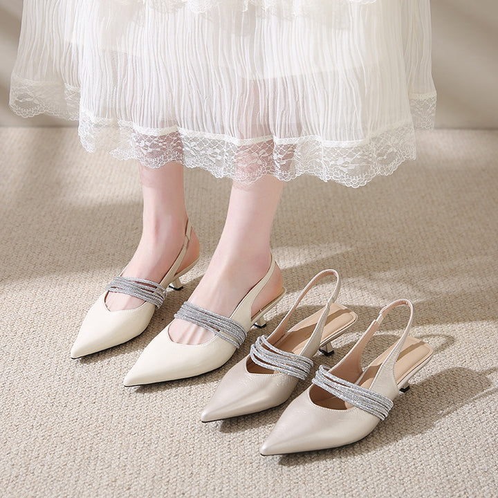 Dame Elegante stilfulde Slingback-hæle Stilla