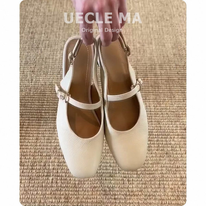 Dame Elegant Slingback Ballerinaer Stilla