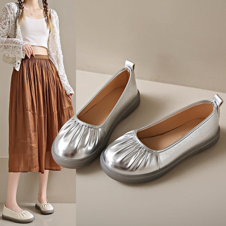 Femme Komfort Fritids Slippers med Foldedetalje Stilla