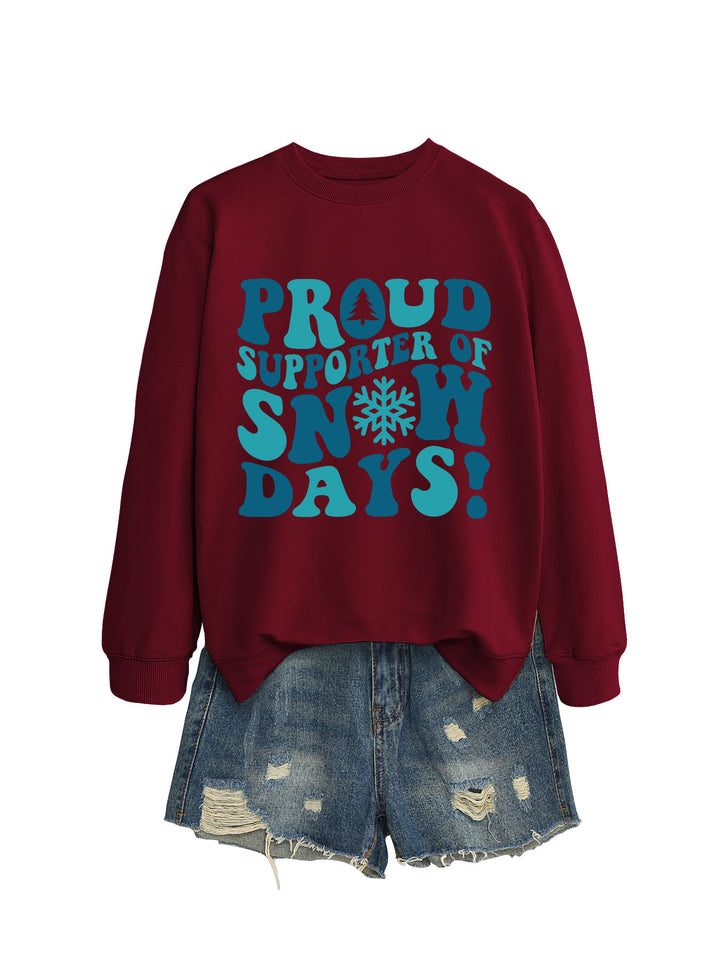 Kvinders sweatshirt med kreativt print og afslappet snit Stilla