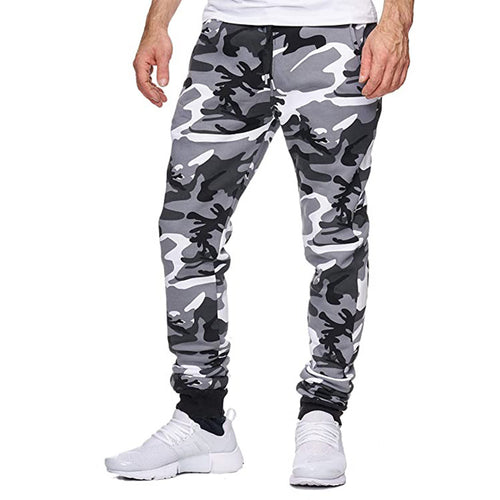 Herrer mode joggebukser i trendy camouflagedesign Stilla