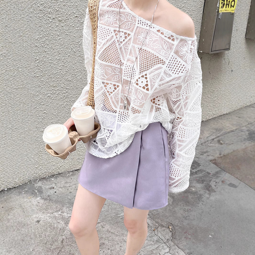 Dame mode High-Waist shorts med elegant silhuet Stilla