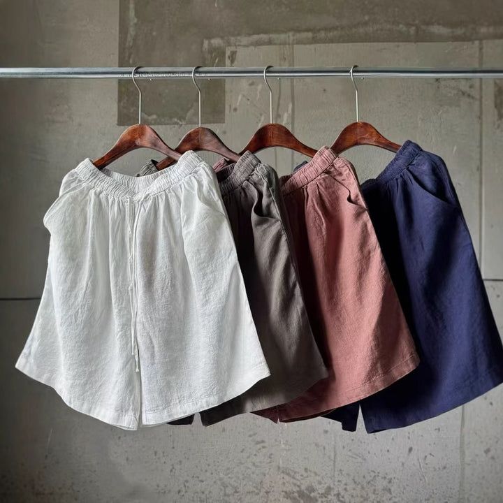Femme Afslappet Pasform Linned Shorts Stilla