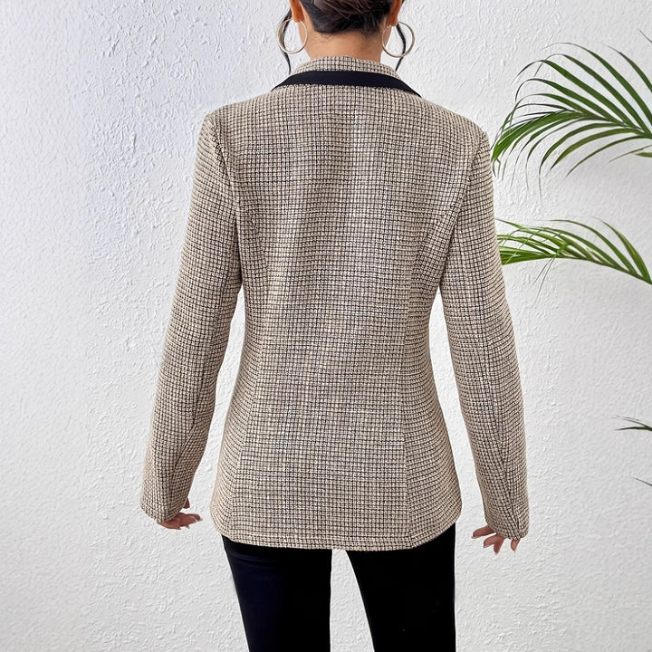 Dame skræddersyet blazer med kontrasterende detaljer Stilla