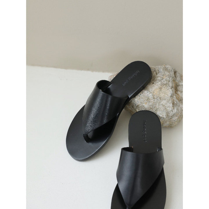 Dame Minimalistiske Åbne Tå Slide Sandaler Stilla