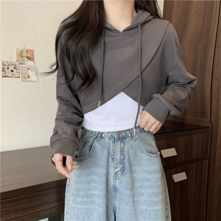 Femme Cropped Hoodie Stilla