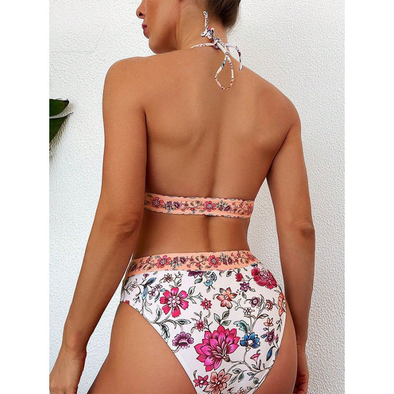 Dame Bikiniset med blomstermotiv Skovae