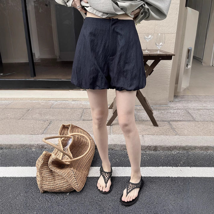 Dame flydende shorts med elastisk talje og blødt materiale Stilla