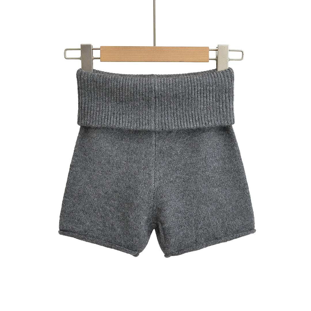 Dame Sporty shorts med højt liv og elastisk ribkant Stilla
