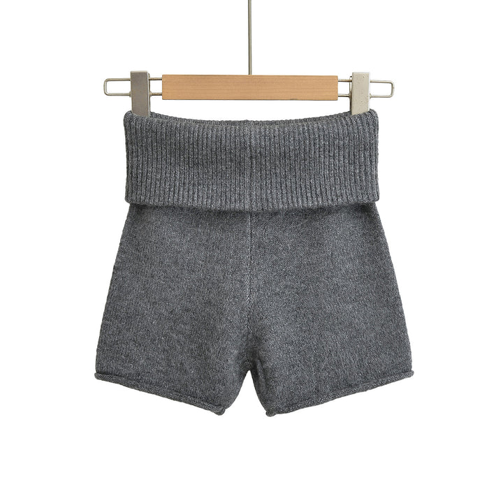 Dame Sporty shorts med højt liv og elastisk ribkant Stilla