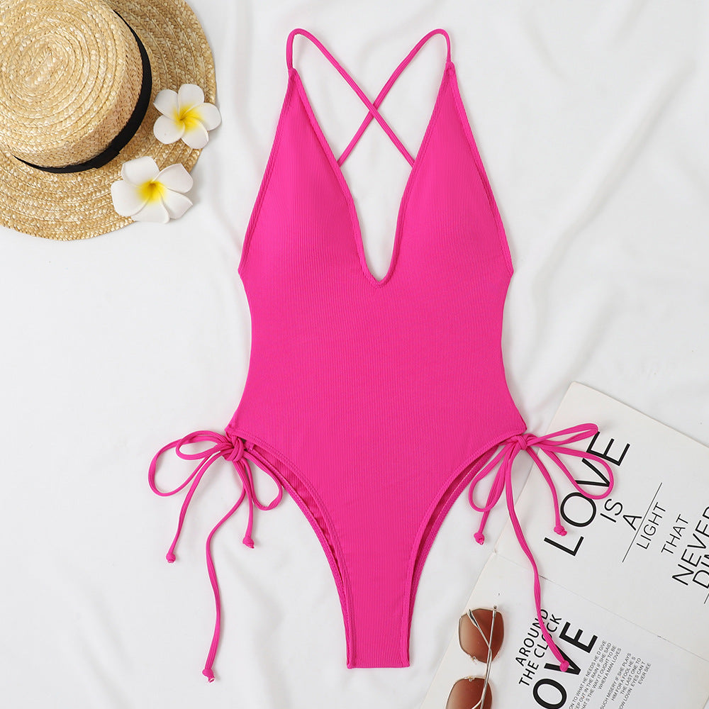 Femme Justerbar Cross-Back En-del Badehætte Stilla