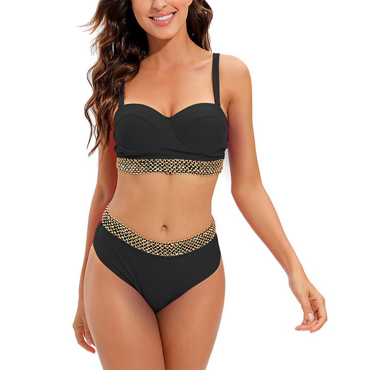 Dame Bikini-sæt med elegant bustier og stilfuld hoftebånd Stilla