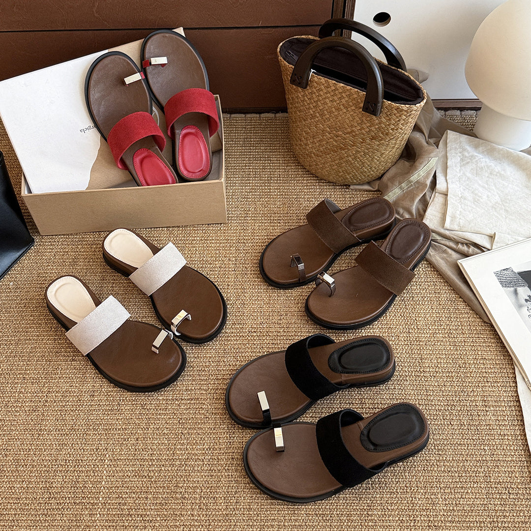 Femme Stilfulde Komfort Rutsje Sandaler Stilla