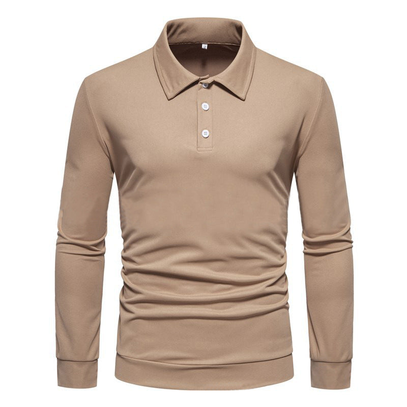 Herre Polo-shirt med lange ærmer og moderne krave Stilla