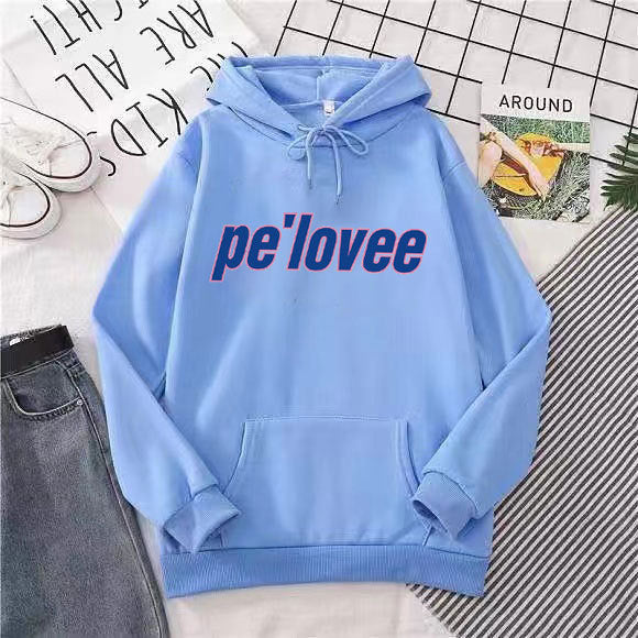Kvinders hoodie med moderne bogstaver Skovae 1772612762