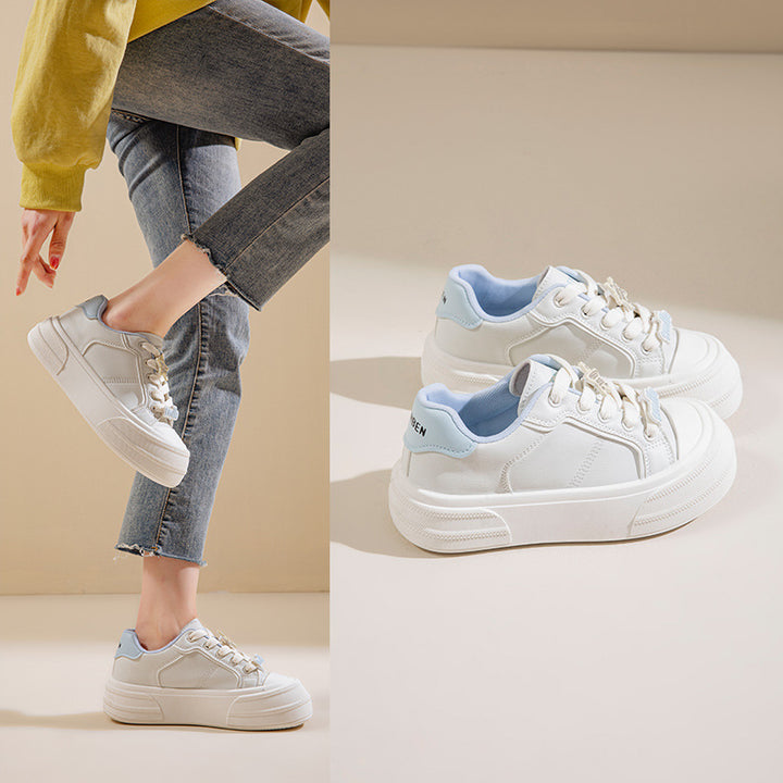 Dame platform-sneakers med åndbart overmateriale og dæmpet sål Stilla