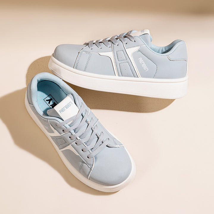 Dame Platform Sneakers med sportslig silhuet og åndbart overmateriale Stilla