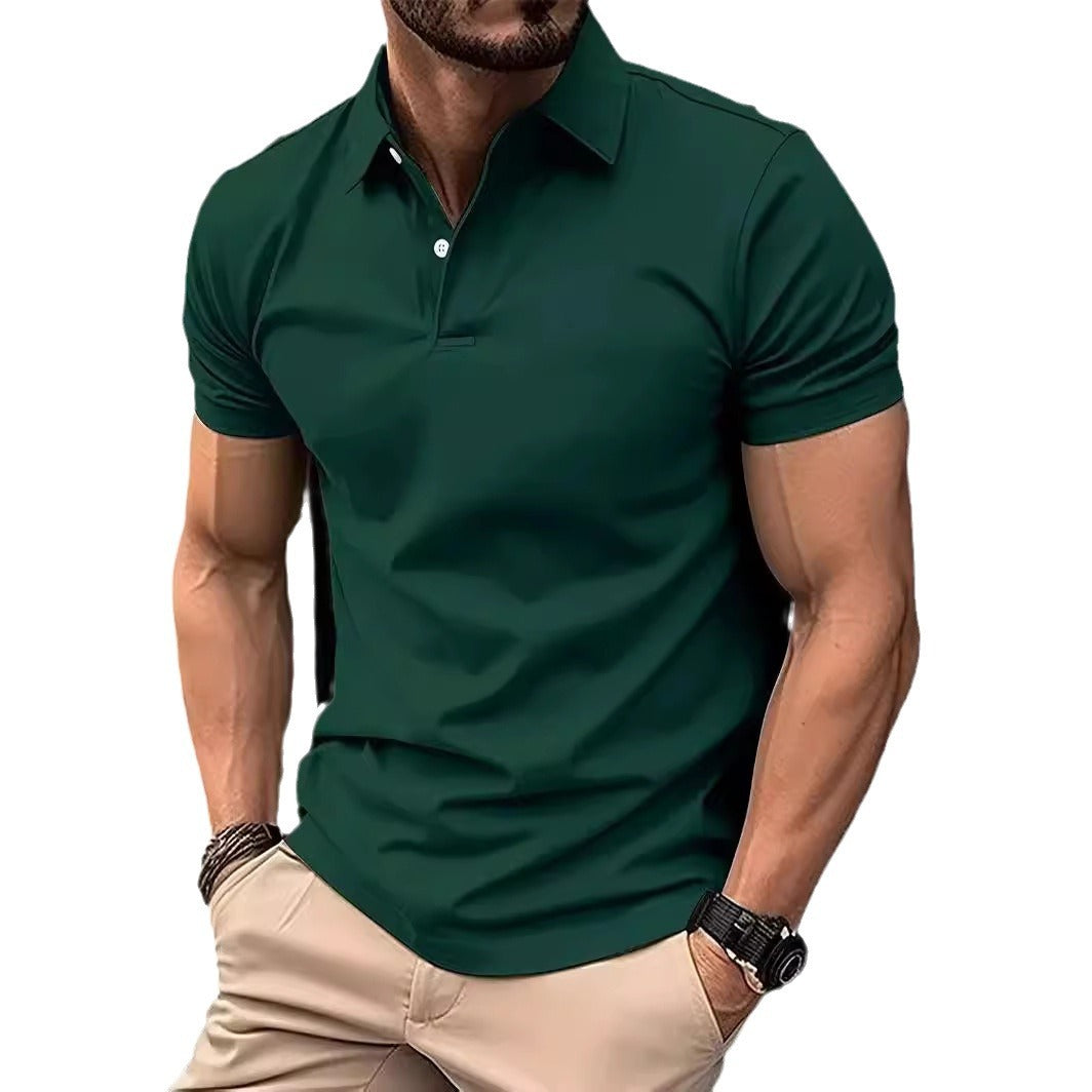 Herre polo shirt med kropsnær pasform og åndbare egenskaber Stilla