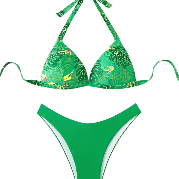 Dame Triangel-Bikini med florale designs Skovae