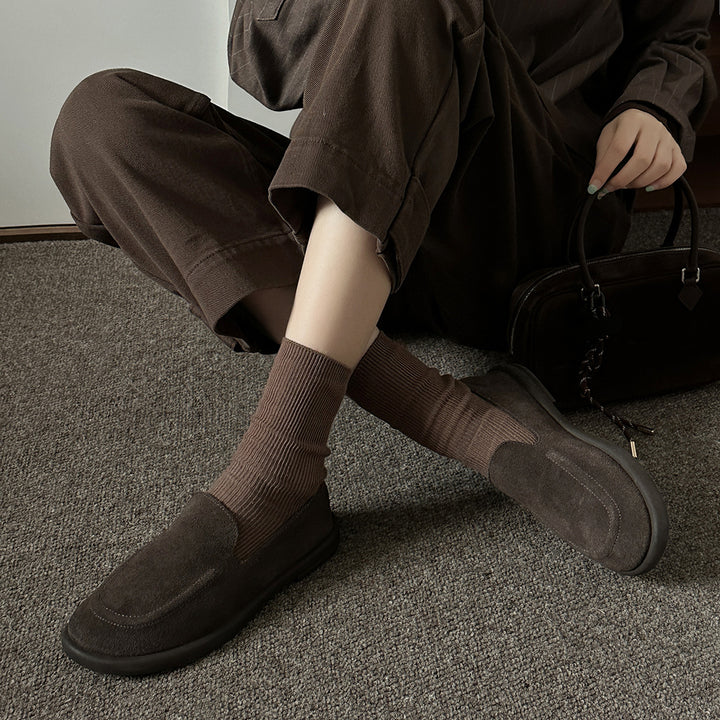 Femme Nubuck Slip-ons Stilla