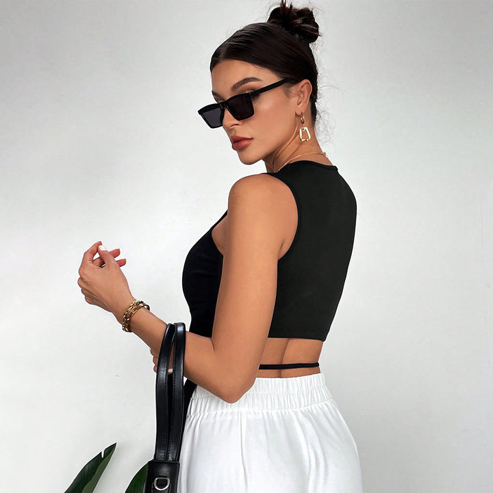 Kvindernes sporty tanktop med sideskæring Stilla