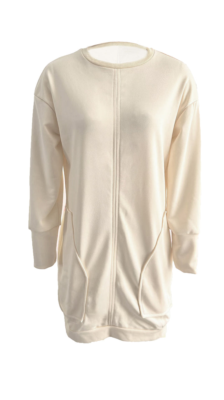 Dame Sporty Longsleeve med sidelommer og komfortabel pasform Stilla