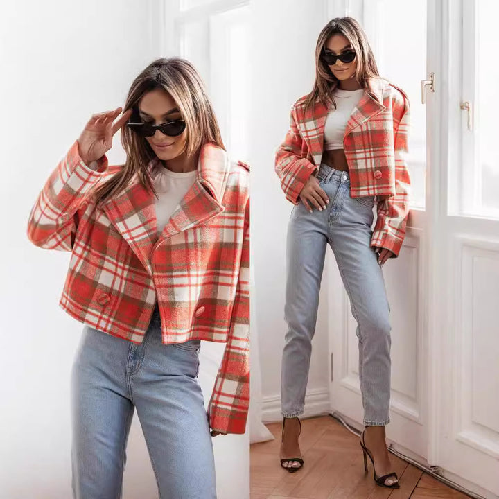 Dame Ternet Kort Blazer Stilla