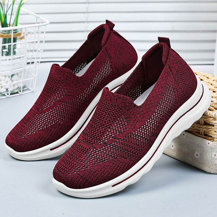 Dame Åndbare Slip-On Sneakers med elastisk Overdel og Dæmpningssystem Stilla