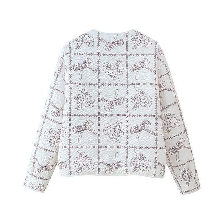 Dame Let og elegant bluse med blomstertryk Stilla
