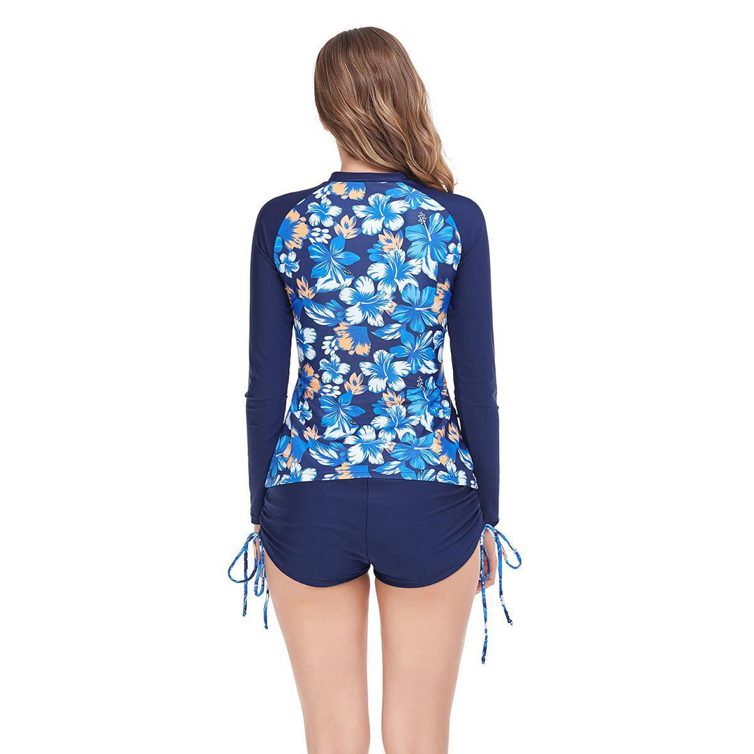Dame Sportslig Langærmet Rashguard med blomstermønster Skovae
