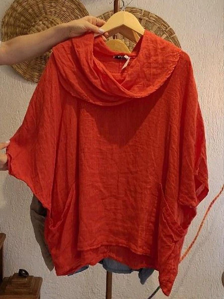 Damer Oversize Bluse med generøs krave Stilla